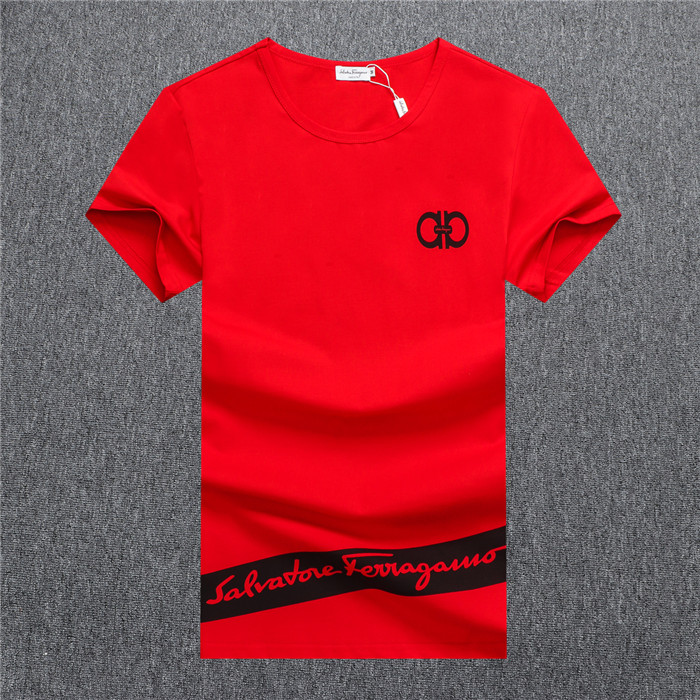 Ferragamo Salvatore FS T-Shirts Short Sleeved O-Neck For Men #755112 ...